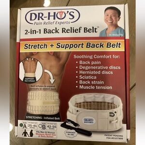 DR-HO'S 2-in-1 Back Relief Stretch + Support Belt